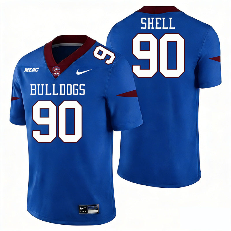 South Carolina State Bulldogs #90 Donnie Shell College Football Jerseys,Uniforms Stitched-Blue